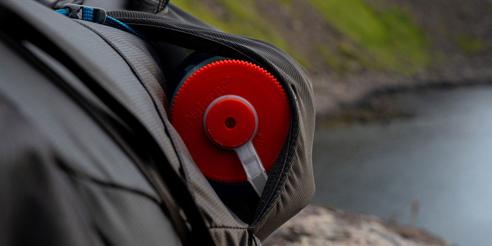 Nalgene waterbottle in Gregory backpack