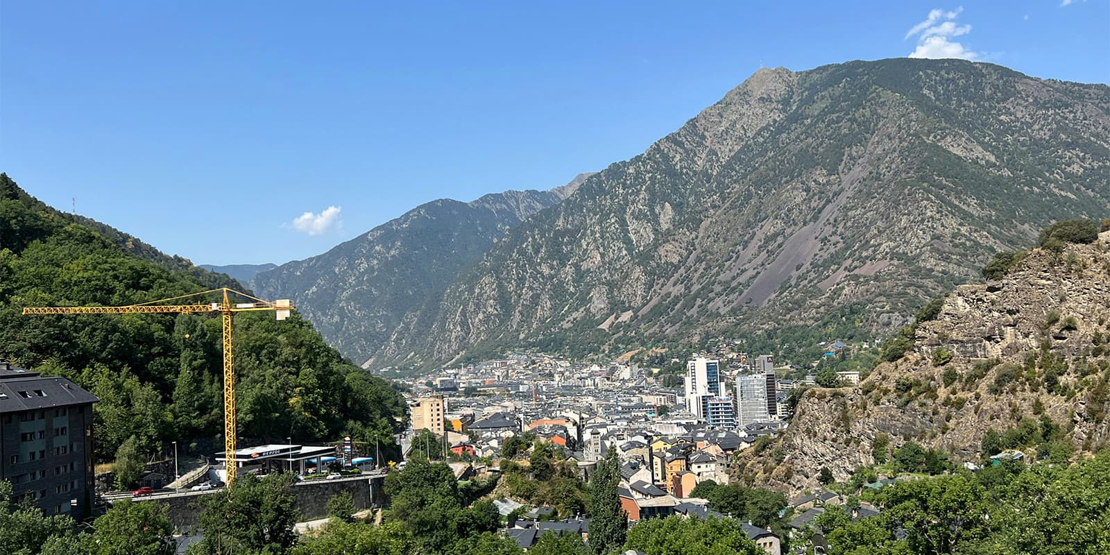 town of Escaldes-Engordany in Andorra