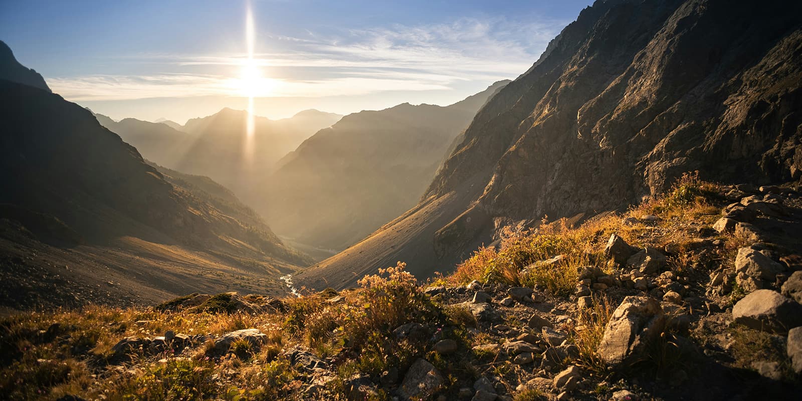 sunset at Ecrins National park