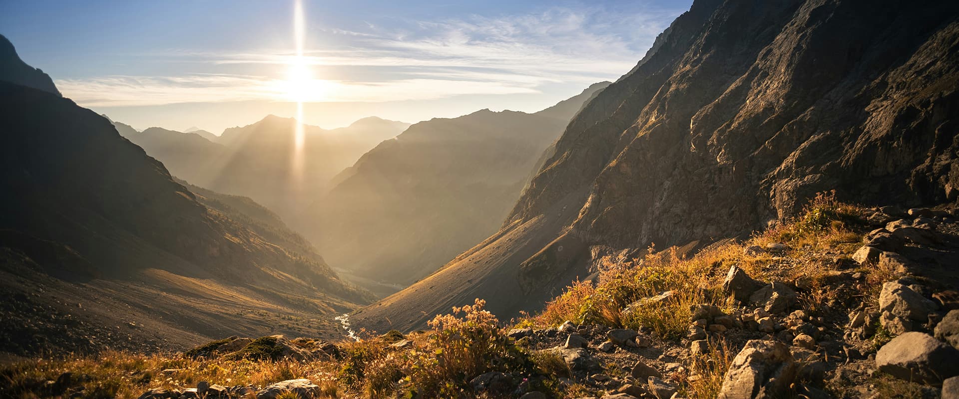 sunset at Ecrins National park