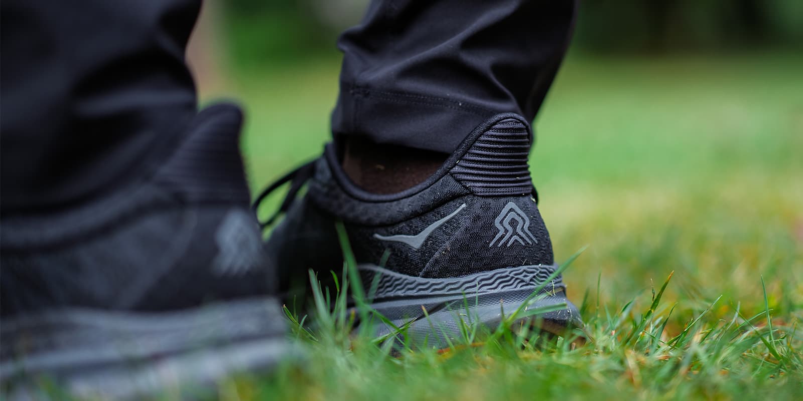 backside of the Hoka Challenger 7 hiking shoes