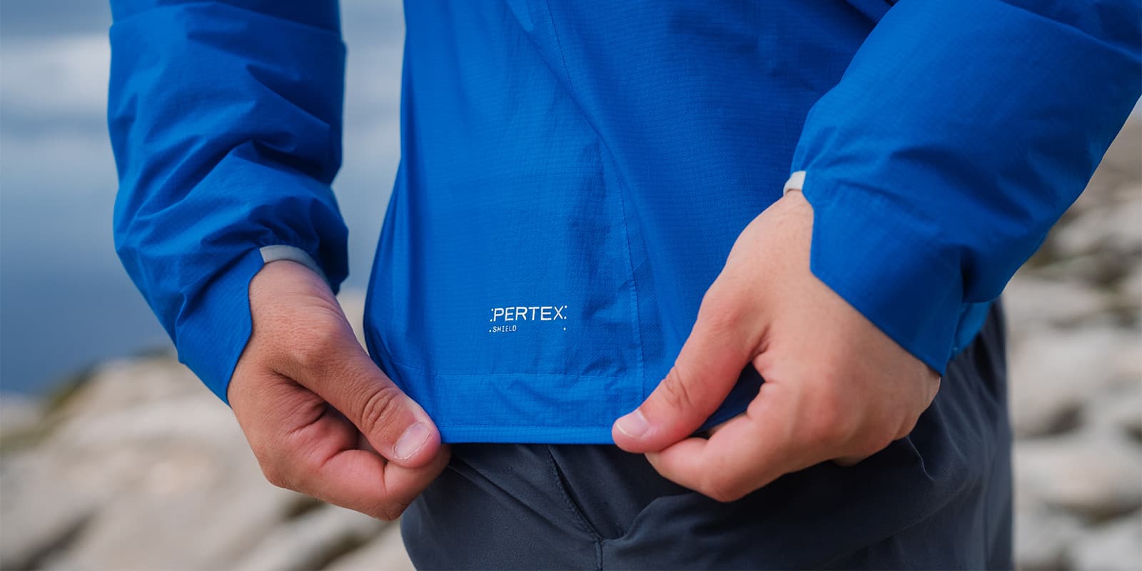 Pertex shield on the RAB waterproof jacket