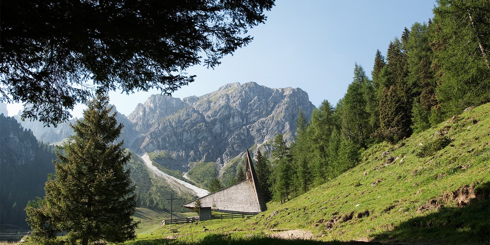 forest and mountains in Axamer Lizum