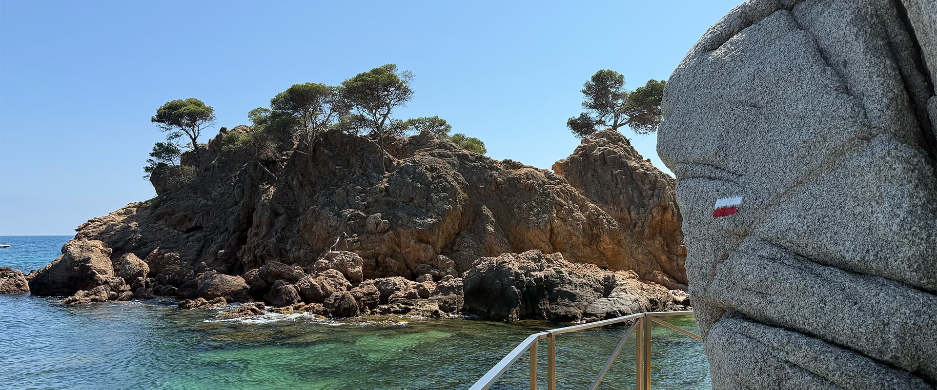 GR 92 hiking trail on the Spanish coastline