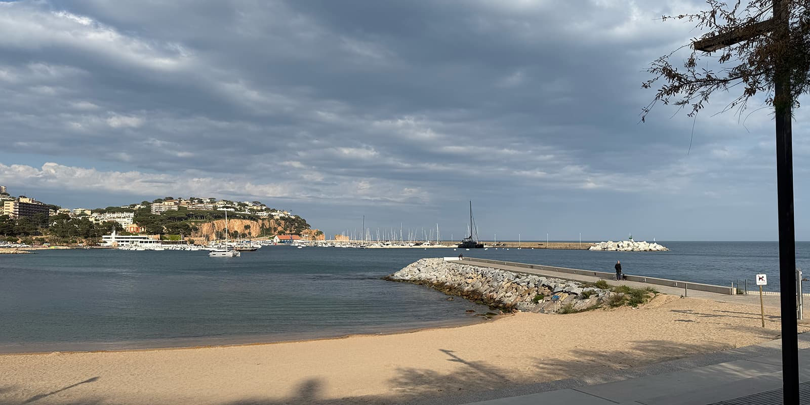 small harbor on the Spanish coastline