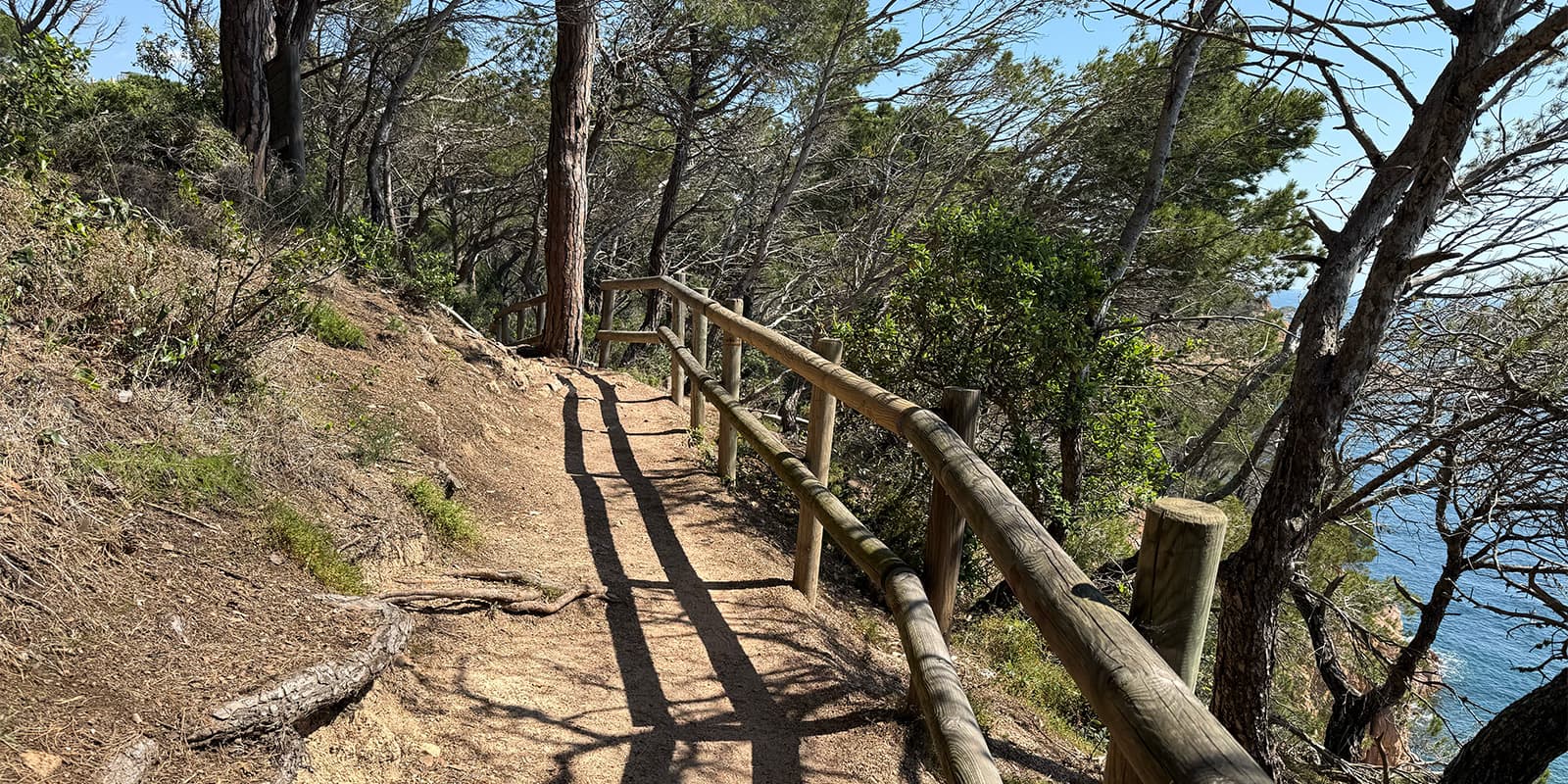 GR 92 hiking trail near the Spanish coast