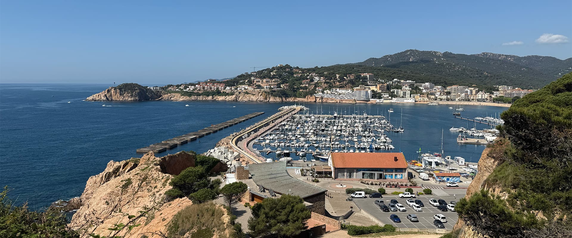 little harbor on the Spanish coast on the Camí de Ronda