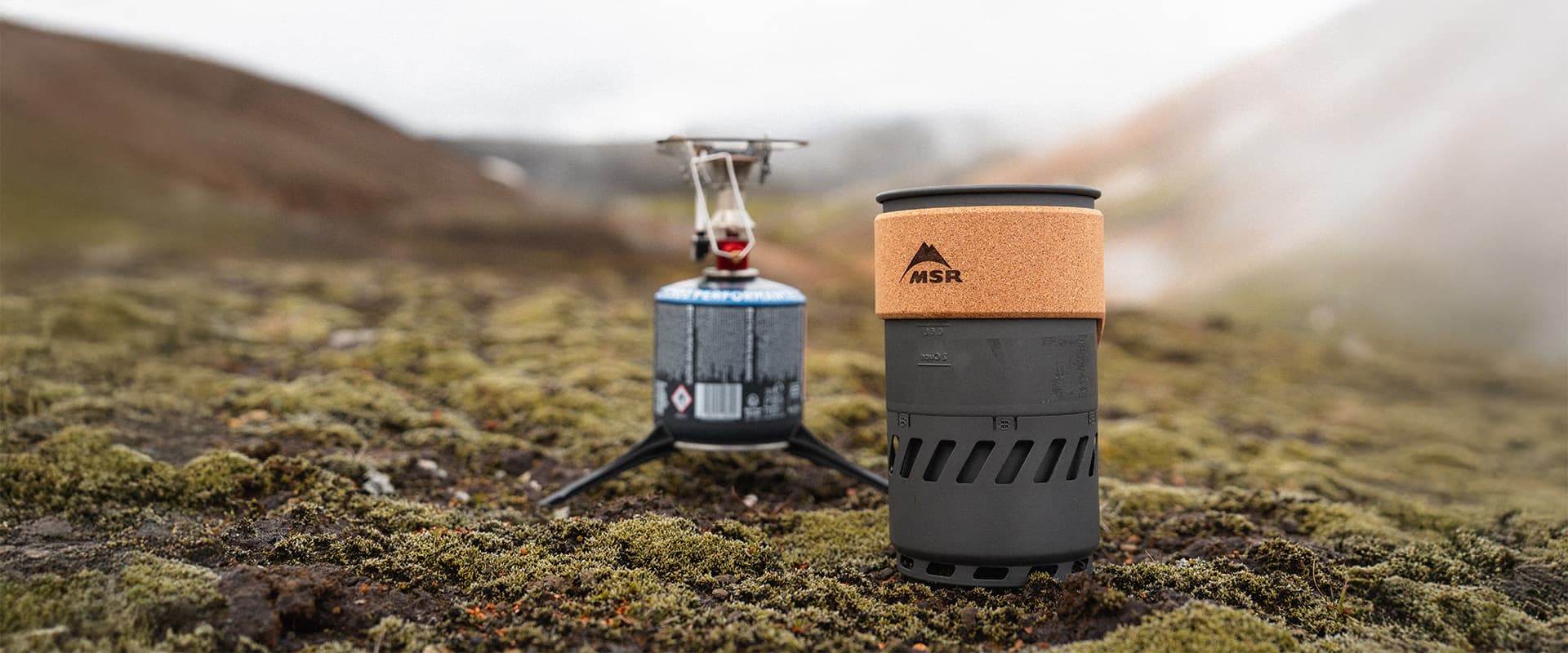 MSR Switch stove system in use in Iceland