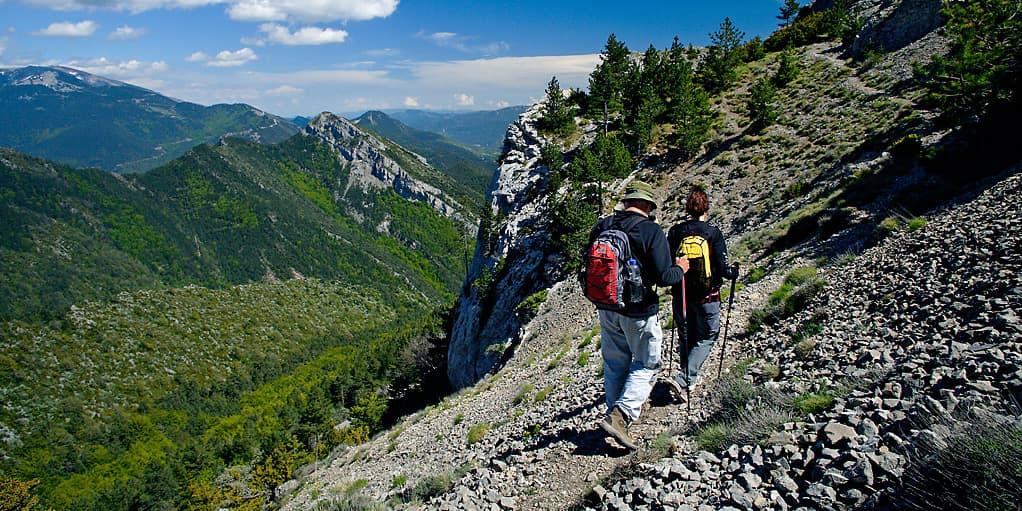 two people hiking in Cadí-Moixeró Natural Park