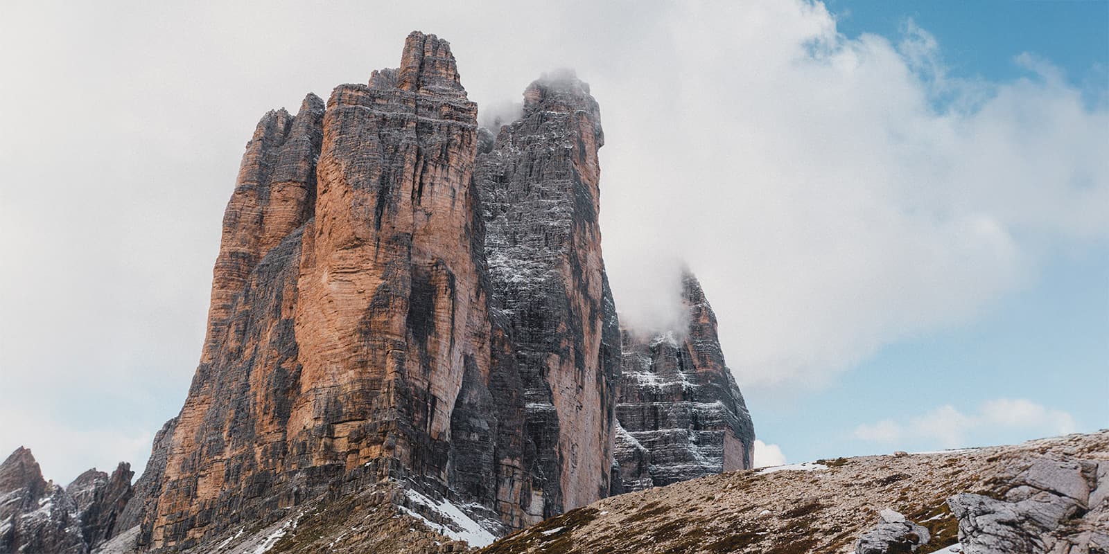 Tre cime di Lavardo in the Dolomites