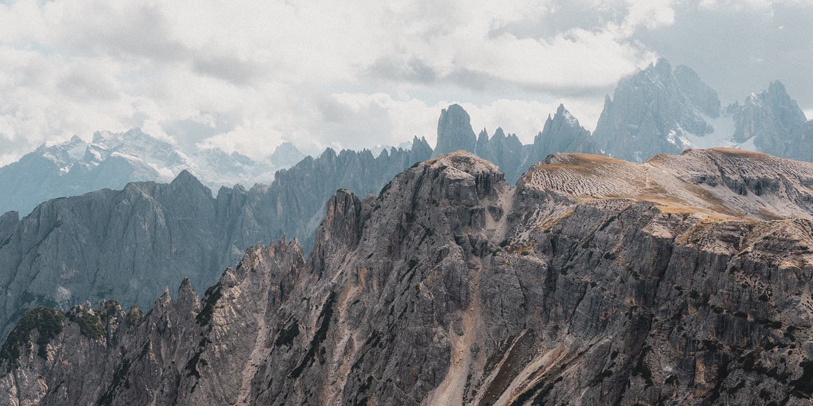 Dolomites mountains on the three peaks Dolomites circuit