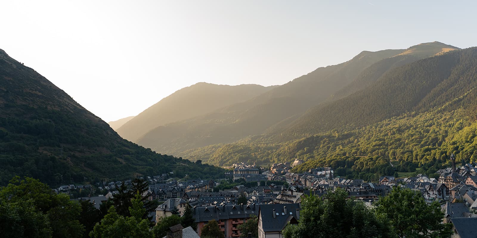 town of Vielha in Catalonia, part of the Tour de Aneto hiking trail