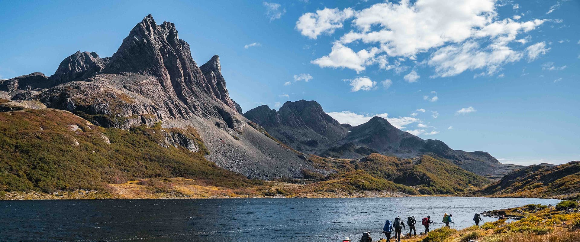 hiking on the Dientes de Navarino trail