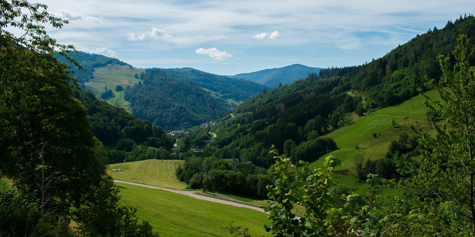 Sauerland with green hills in the background