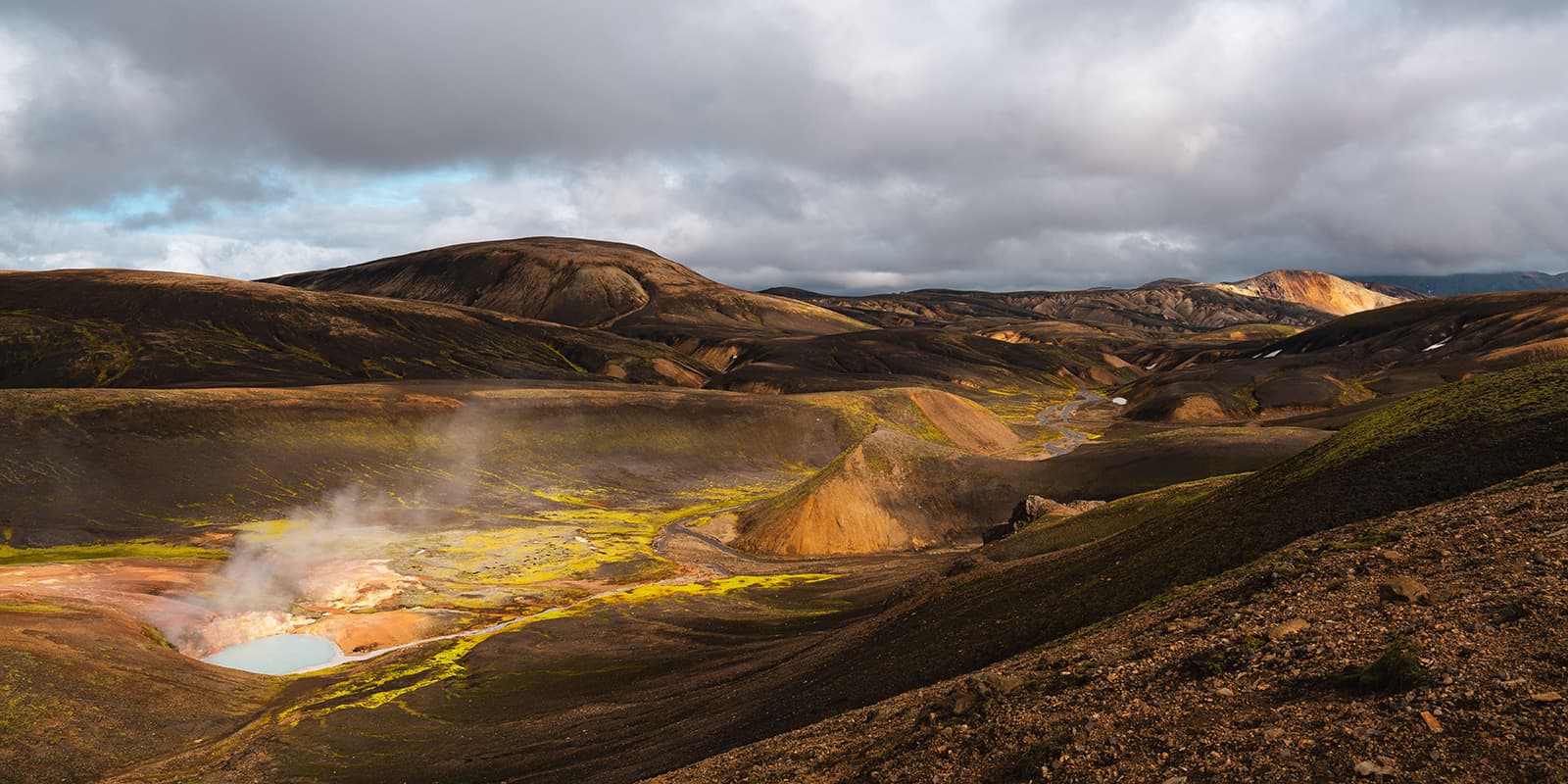 panoramic view of Iceland landscape