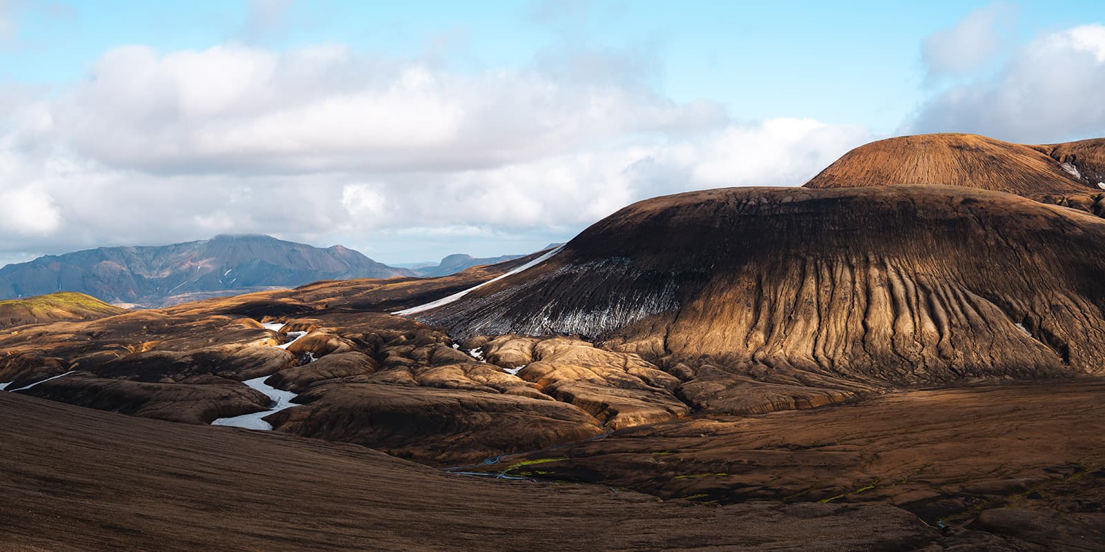 panoramic view of rugged Iceland landscape
