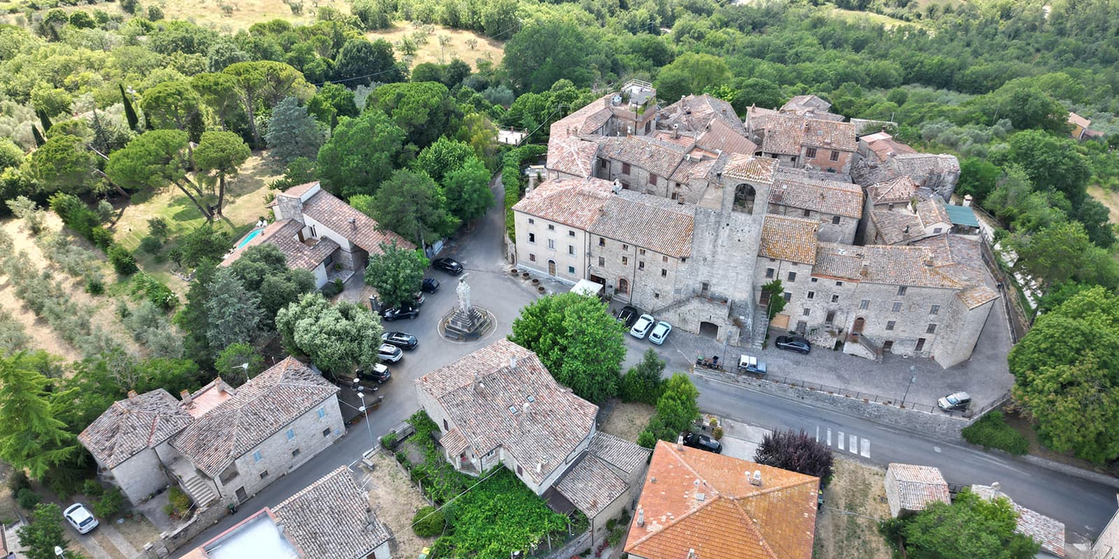 small town in Umbria, Italy. Part of the Cammino dei Borghi Silenti hiking trail