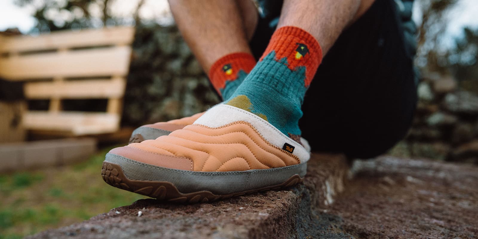 person wearing TEVA ReEmber sandal