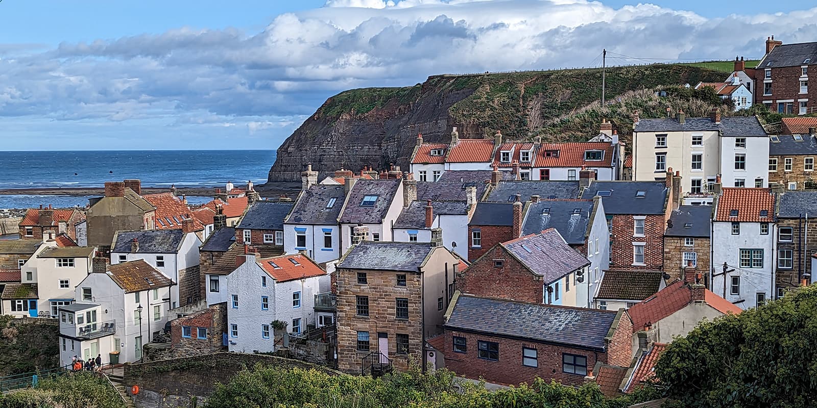 small UK coastal town