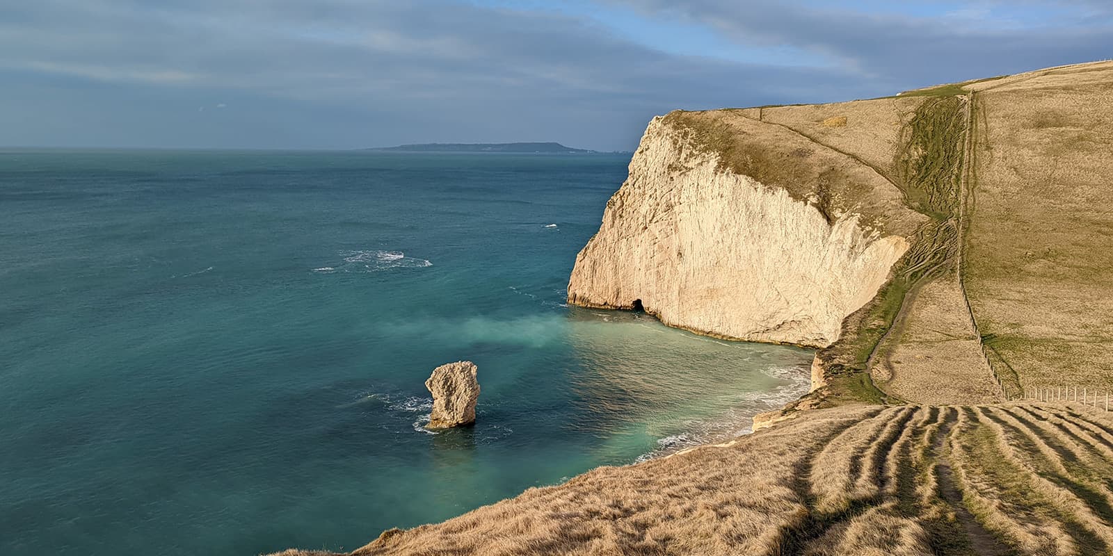 cliffs in the UK near body of water