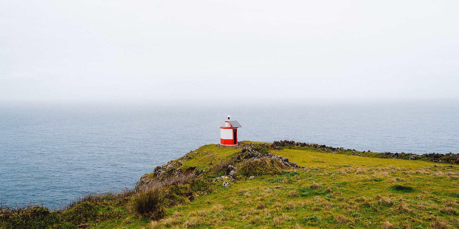 lighthouse on the northern part of Santa Maria island