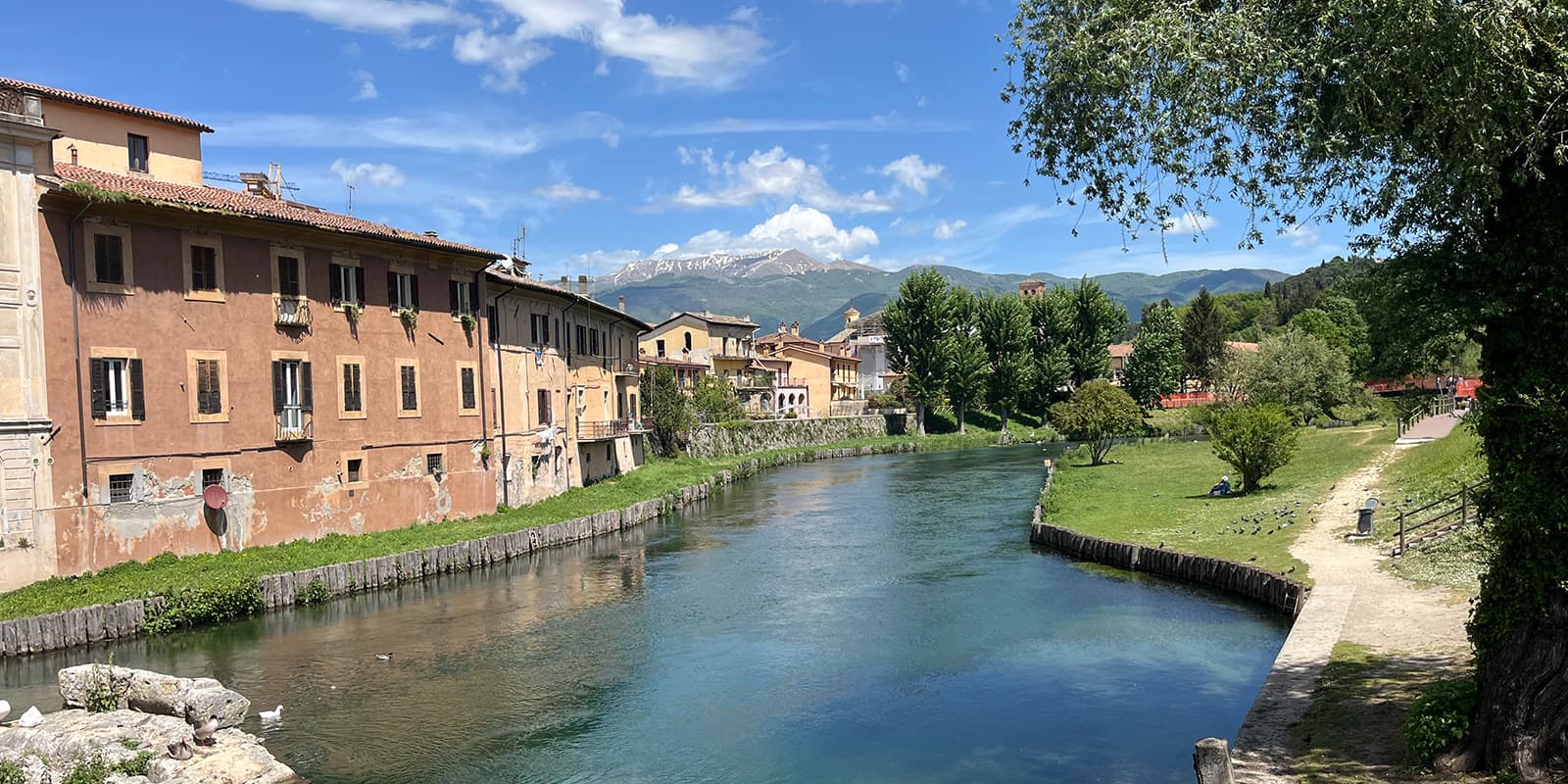 old town in Italy on the Way of Saint Benedict
